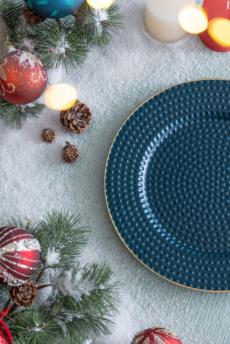 Polypropylene Charger Plate (Set of 8) - Blue