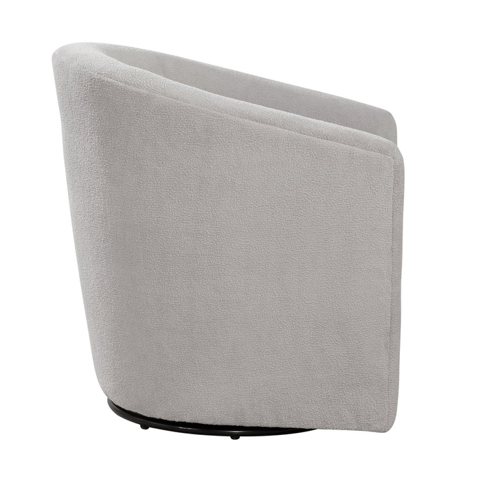 Oaklynn - Barrel Style Swivel Accent Chair