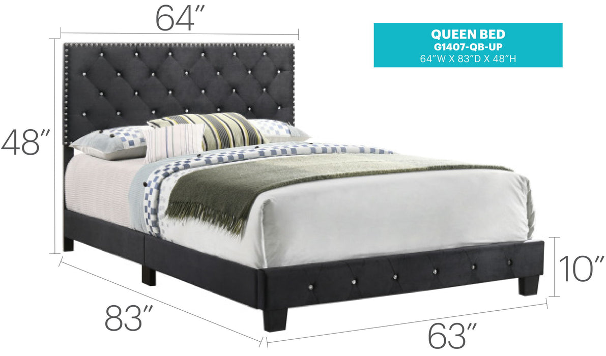 Luxurious Upholstered Bed