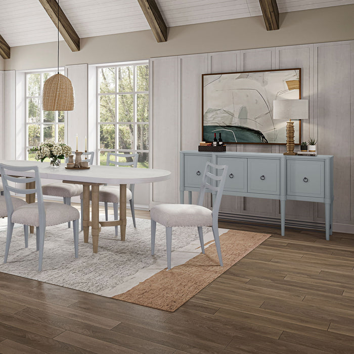 Breakfront Sideboard - Light Blue