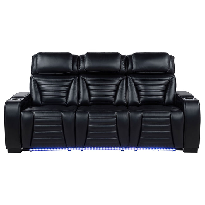 Isadora - Power Reclining Sofa With Dual Independent Recline - Black