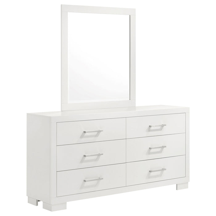 Polk - 6 Drawer Dresser With Mirror