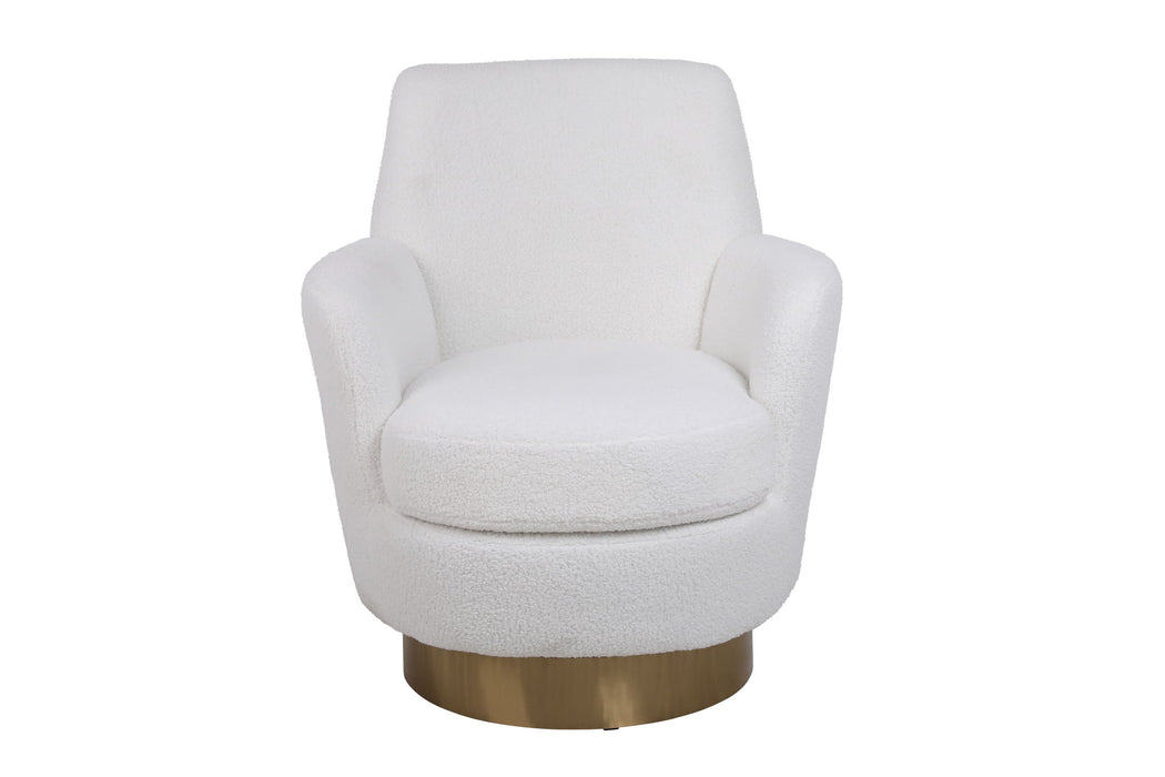 Teddy Swivel Barrel Chair, Swivel Accent Chairs Armchair For Living Room