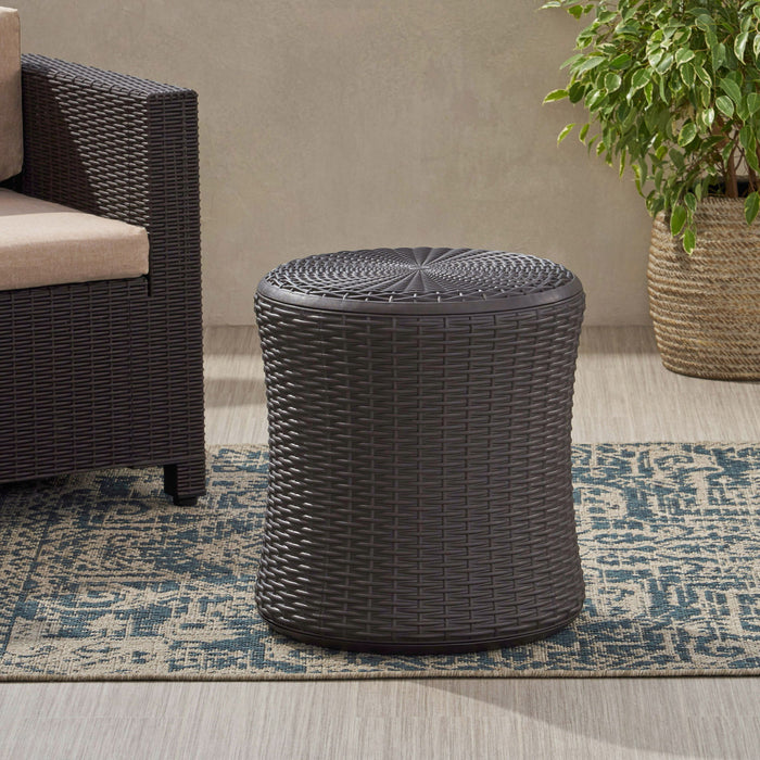 Olivo - Patio Table Outdoor Side Table - Dark Brown