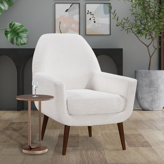 Tareel - Round Accent Table With Open Oval Pedestal - Antique Bronze