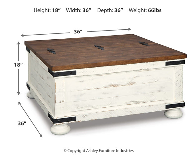Wystfield Cocktail Table with Storage