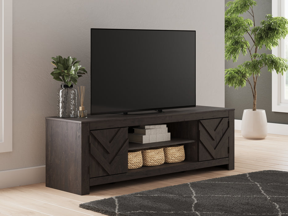 Cayboni LG TV Stand w/Fireplace Option