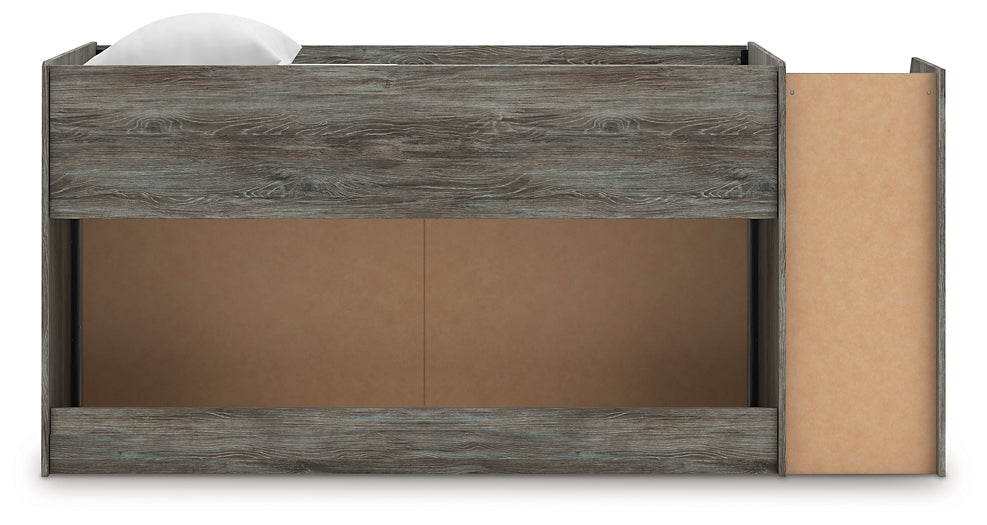 Frandern Twin Loft Bed with Drawer Storage