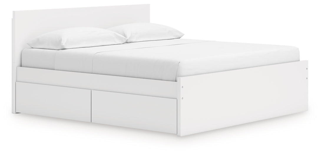 Onita King Panel Platform Bed with Storage