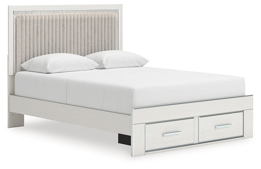 Zuraleus Queen Upholstered Panel Platform Storage Bed