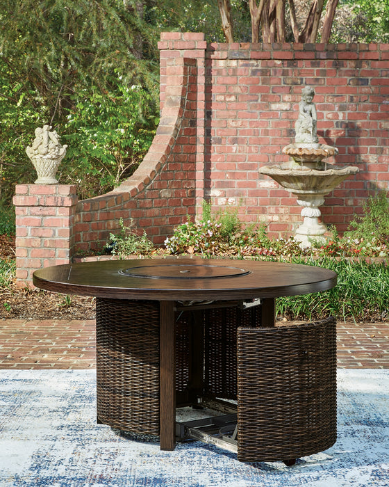 Monterey Point Round Fire Pit Table