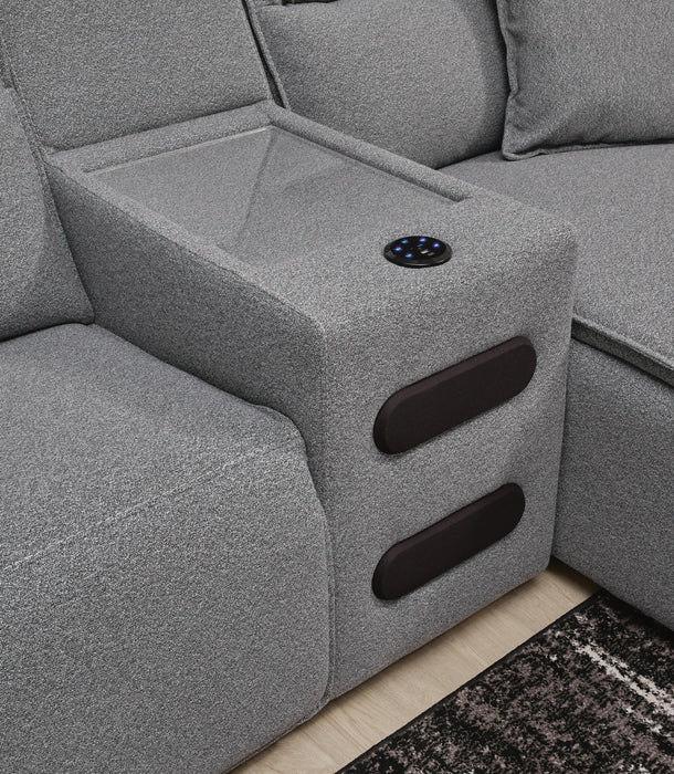Modmax II 7-Piece Power Reclining Sectional with Audio Consoles