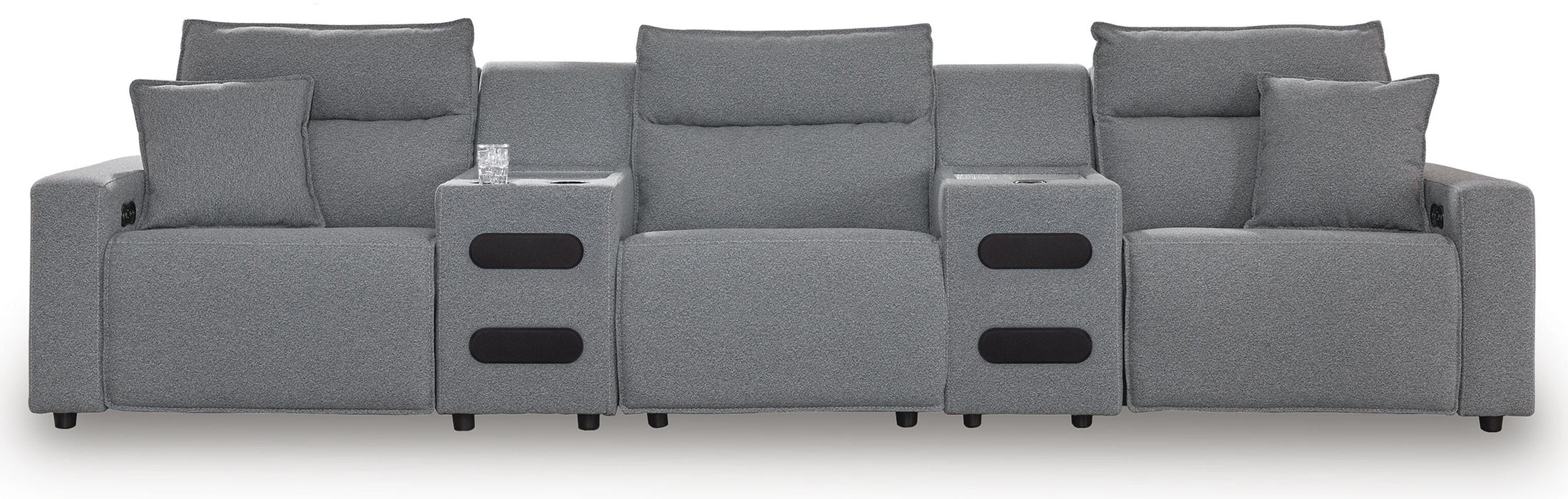 Modmax II 5-Piece Power Reclining Sectional with Audio Consoles