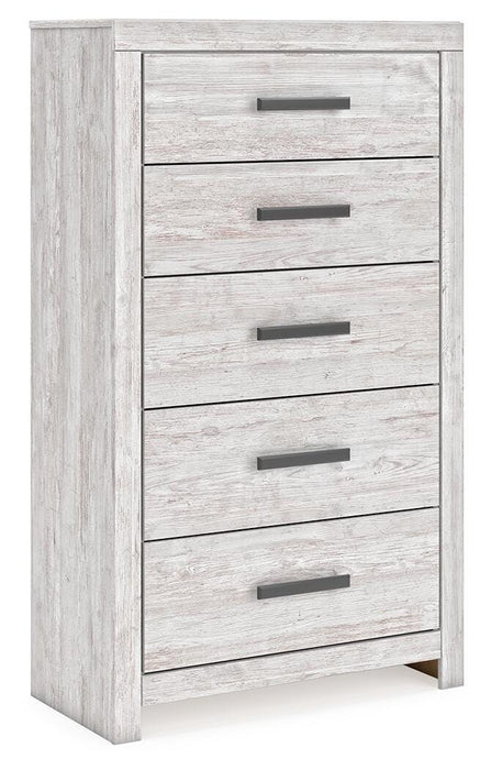 Cayboni Full Panel Bed, Dresser, Mirror, Chest and Nightstand