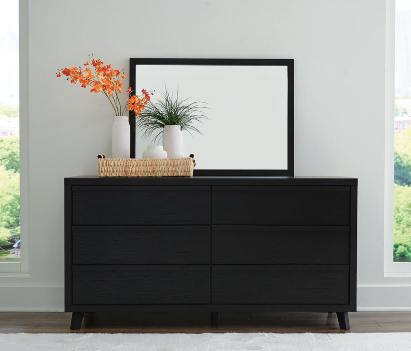 Danziar Queen Panel Headboard, Dresser, Mirror, Chest and Nightstand