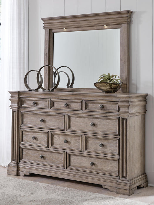 Blairhurst King Panel Bed, Dresser, Mirror, Chest and Nightstand