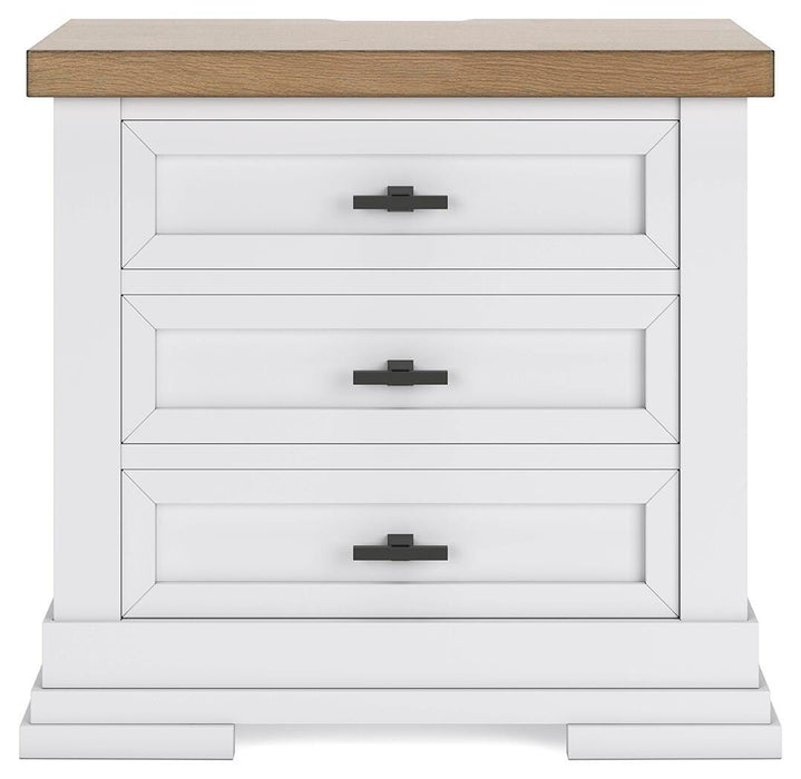 Ashbryn King Panel Storage Bed, Dresser, Mirror, Chest and Nightstand
