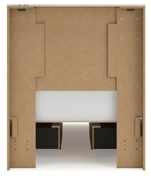 Lawroy Twin Panel Bed with Storage, Dresser, Mirror, Chest and Nightstand