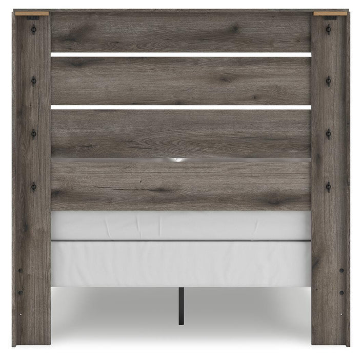 Graystorm Full Panel Bed, Dresser and Mirror