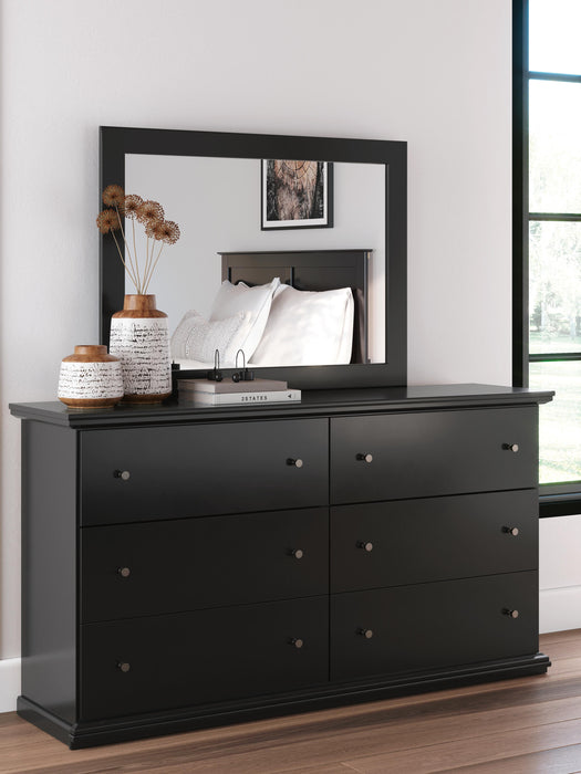 Maribel King Panel Bed, Dresser, Mirror and Nightstand