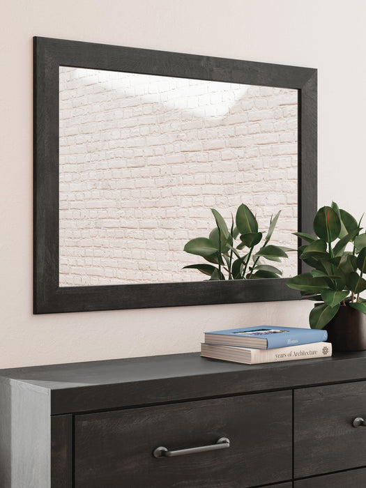 Hollivern Twin Panel Bed with Storage, Dresser and Mirror