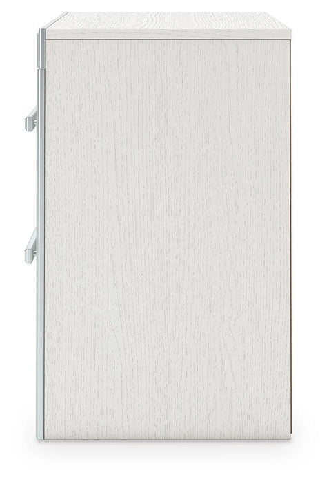 Zuraleus King Upholstered Panel Platform Bed, Dresser, Mirror and Nightstand