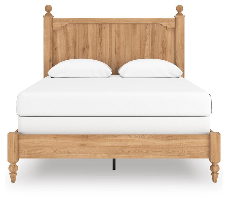 Aleaport Queen Panel Bed with Mirrored Dresser and Nightstand
