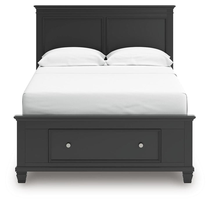 Lanolee Full Panel Storage Bed, Dresser and Mirror