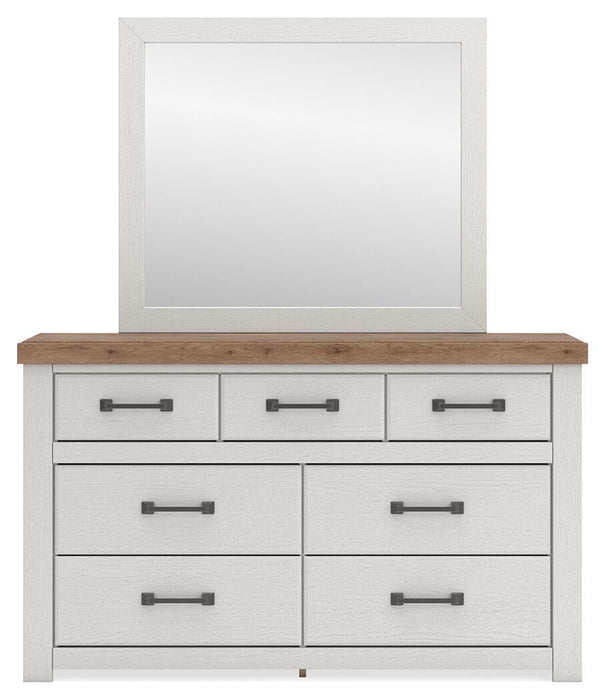 Savonport King Panel Storage Bed, Dresser and Mirror