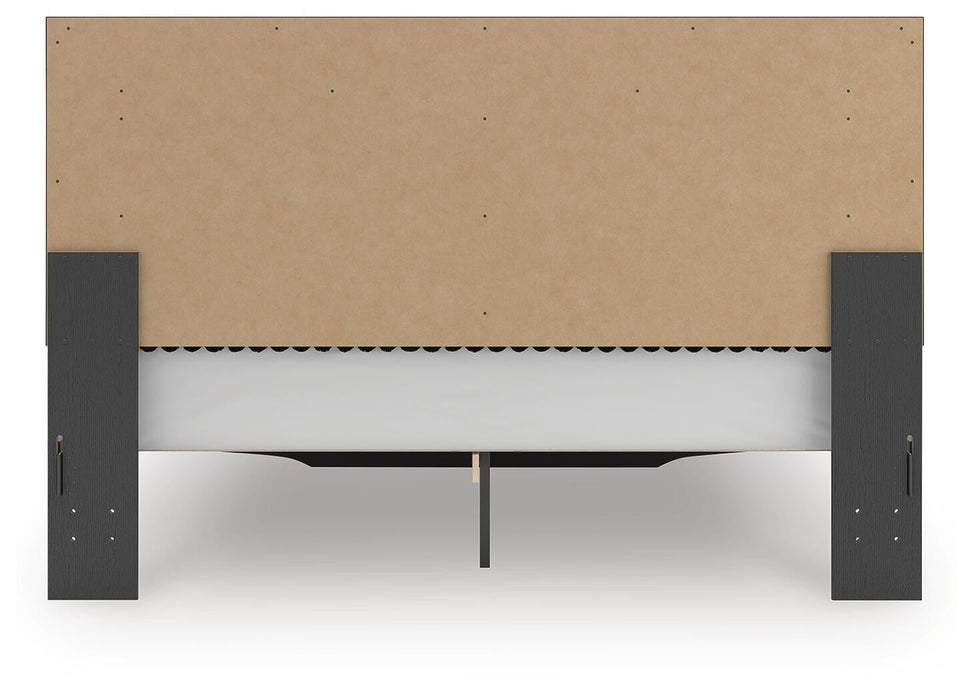 Zuraleus King Upholstered Panel Storage Bed