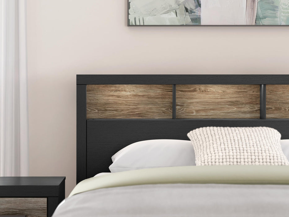 Broachmyn Queen Bookcase Panel Bed
