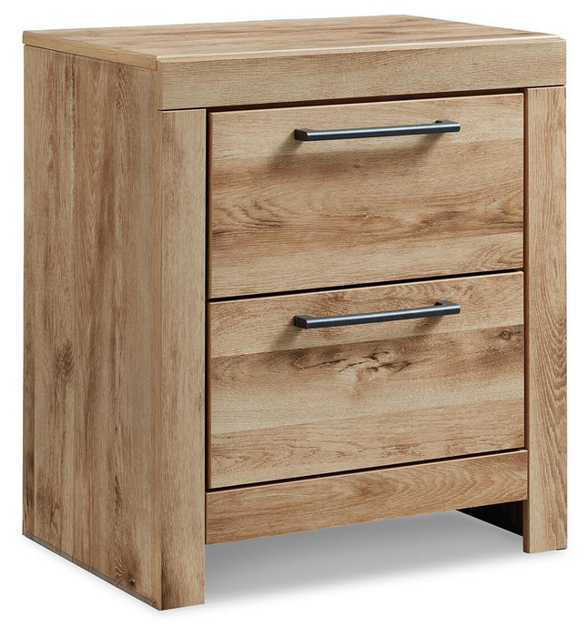 Hyanna Queen Panel Storage Bed with 2 Under Bed Storage Drawer, Dresser, Mirror and Nightstand
