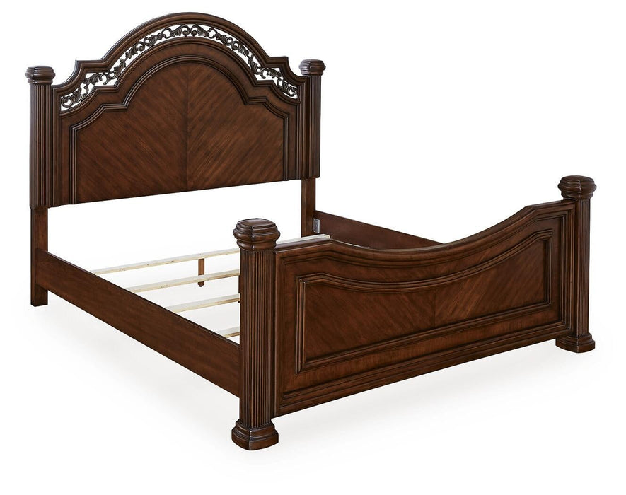 Lavinton King Poster Bed, Dresser, Mirror, Chest and Nightstand