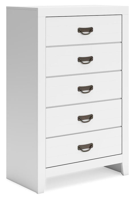 Binterglen Queen Panel Bed, Dresser, Mirror, Chest and Nightstand
