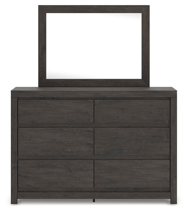 Parlayon King Panel Storage Bed, Dresser and Mirror