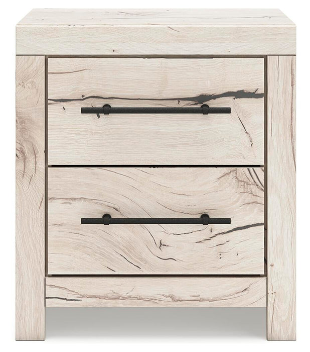 Lawroy Twin Panel Bed with Storage, Dresser, Mirror and Nightstand