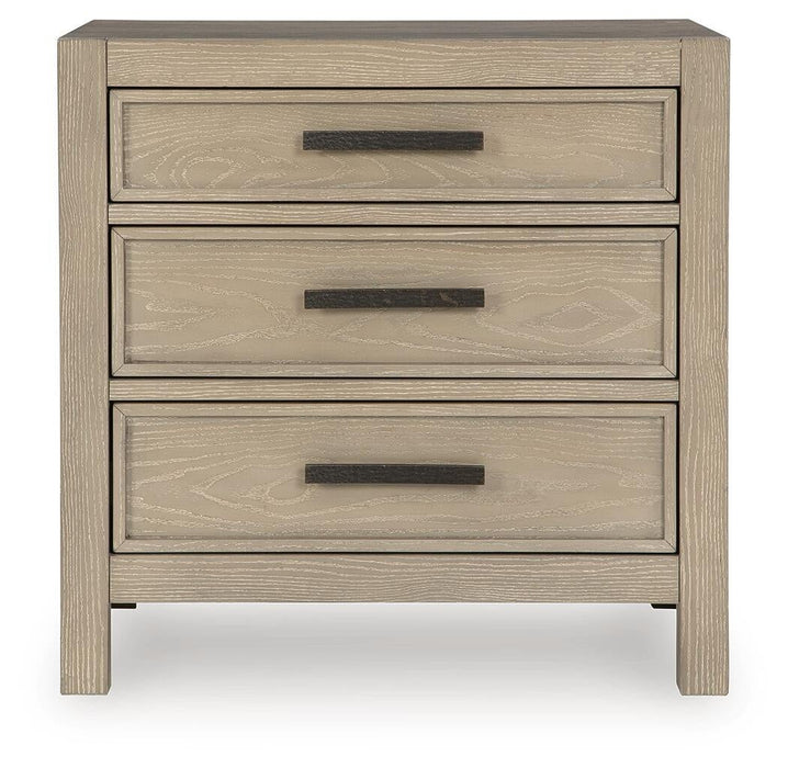 Calmoro California King Bookcase Bed with Mirrored Dresser and Nightstand