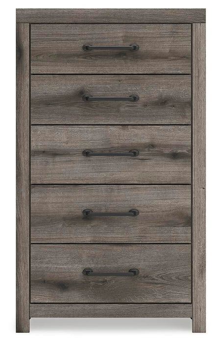 Urbanoore Twin Panel Bed, Dresser, Mirror, Chest and Nightstand