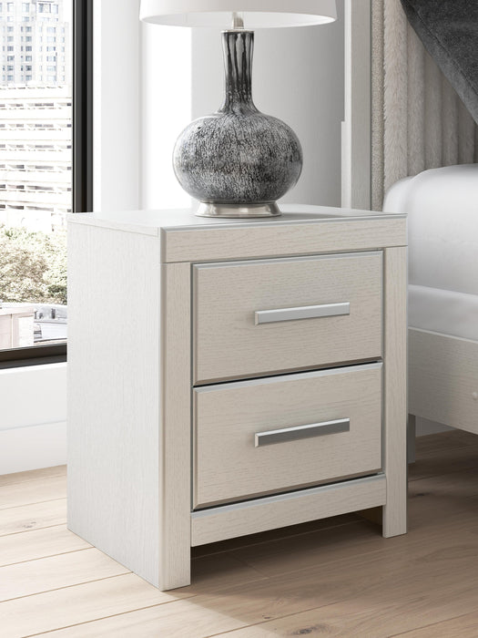 Birmonton King Upholstered Panel Bed, Dresser, Mirror and Nightstand