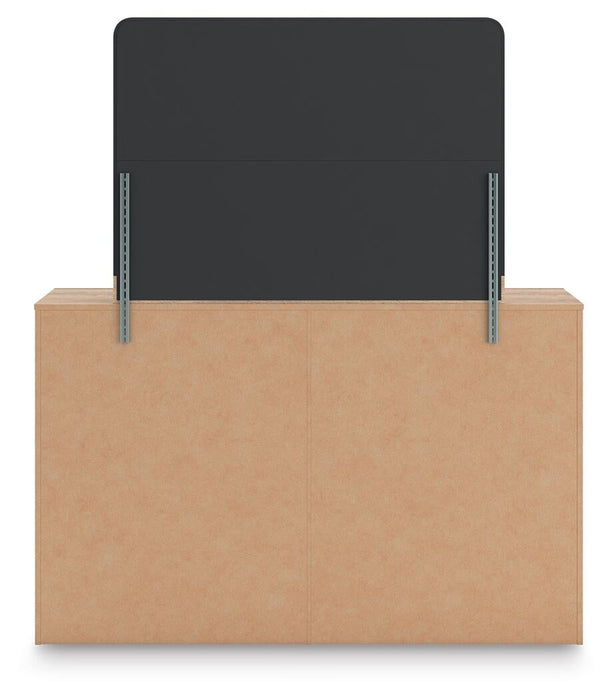 Hollymount King Upholstered Panel Bed, Dresser, Mirror and Nightstand